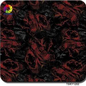 TSAUTOP 0.5/1M Lebar Pola Tengkorak untuk Hydro Dipping dan Water Transfer Printing - Product Image 1