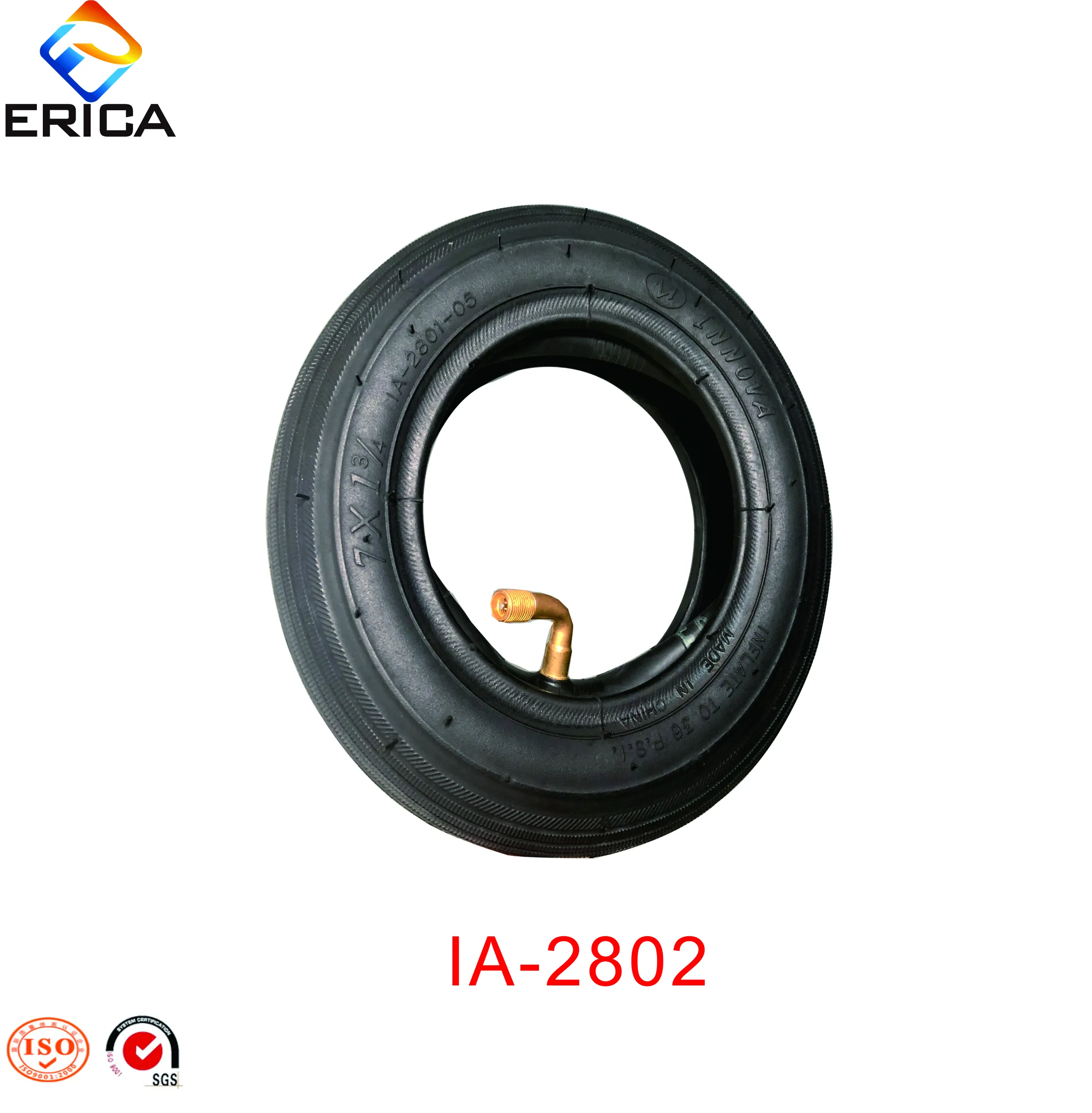 INNOVA 7*1 3/4 Schwarz Farbe Rollstuhl Reifen/Reifen Mit Inneren Rohre
