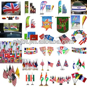 Hot Sale Outdoor Promotion Custom beach flag/Custom Big Country Flag/Cheap Custom Car Flag