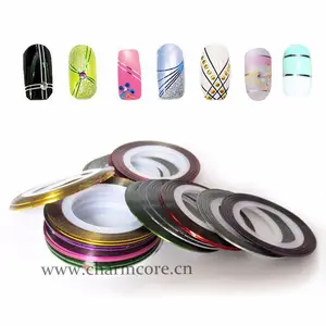 various kinds of nail art strips self adhesive sticker nail striping tape