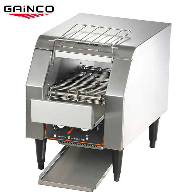 Catering Teller Top 1.5 Kw Elektrische Brood Slice Transportband Broodrooster Ett 150 Voor Bakkerij