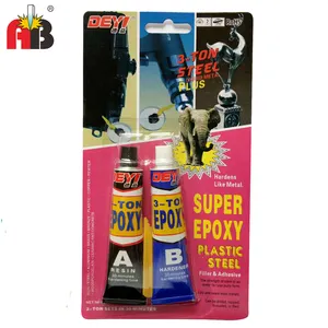 Beste Kwaliteit 3-Ton 5 Min Wit Zwart Epoxy Hars/Epoxy Lijm Ab Lijm