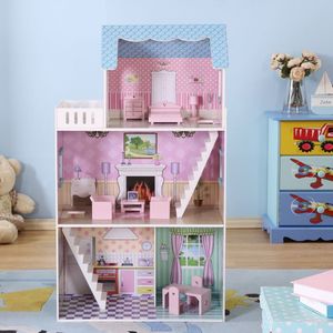 Casa de <span class=keywords><strong>muñecas</strong></span> grande de madera <span class=keywords><strong>para</strong></span> <span class=keywords><strong>niñas</strong></span>, kits de casa de <span class=keywords><strong>muñecas</strong></span> de madera <span class=keywords><strong>para</strong></span> niños, venta al por mayor - Product Image 2