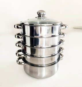 Vaporera de 5 Niveles de Acero Inoxidable para Dumplings y Maíz Dulce - Product Image 2