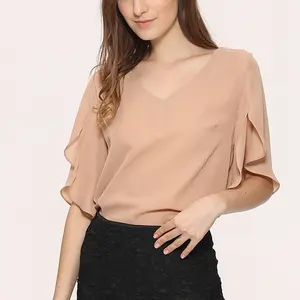 Bán Buôn Áo Trung Quốc Tùy Chỉnh Mùa Xuân Thiết Kế Mới V Neck Chia Tay Áo Lady Áo