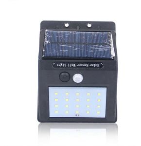 Lampada da parete per esterno ip65 impermeabile 20 led sensore di movimento solare sensore di movimento luce solare da giardino per esterno - Product Image 3