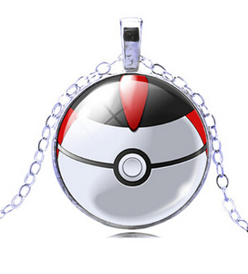 Más caliente de cristal de la bóveda cabochon juego pokemon vaya bola colgante de collar - Product Image 5