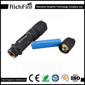 Mạnh mẽ 10W 1000 Lumens LED USB có thể sạc lại đèn pin 5 chế độ cơ thể hợp kim nhôm không thấm nước cắm trại ngoài trời ngọn đuốc chiến thuật - Product Image 4