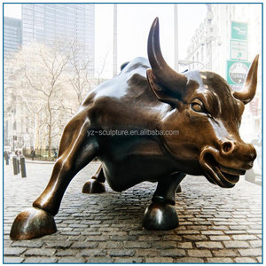Decorazione esterna di Vendita Calda del Bronzo Wall Street Bull Scultura - Product Image 1