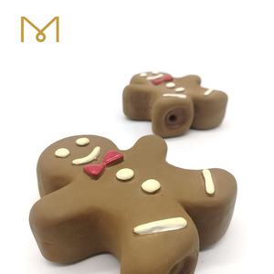 2026 yeni noel öğeleri köpek oyuncak özel Best Seller toksik olmayan Gingerbread adam Pet köpek gıcırtılı çiğnemek oyuncaklar - Product Image 2