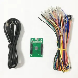 حار بيع DIY 2 لاعب تحكم مع شاشة LED /USB إلى جمعة ممر أذرع التحكم في ألعاب الفيديو/ماكينة لعبة الأركيد اكسسوارات