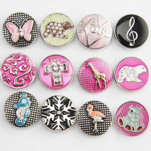 Nút Bấm 20Mm Mặt Dây Chuyền Hợp Kim Quyến Rũ Cho Vòng Cổ Và Vòng Tay Phụ Kiện Trang Sức Tự Làm Khóa Gừng Có Thể Hoán Đổi Cho Nhau - Product Image 3