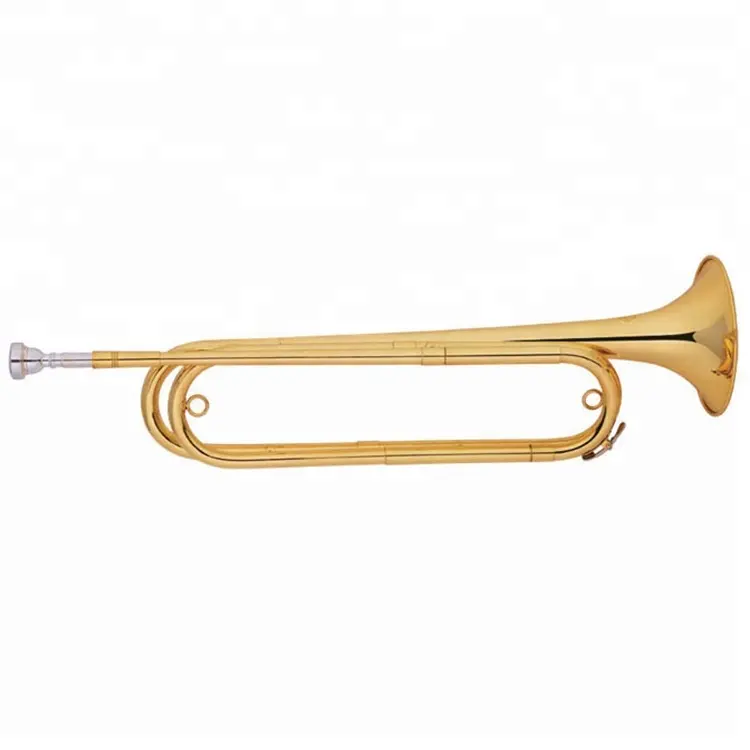 ขายร้อนทอง Lacquer Bb Key Bugle horn