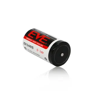 Non-充電式Disposable 3.6v 19AHリチウムイオンLi-SOCl2バッテリーer14250 1/2AA er14505 AA er34615 D 19000mAh er26500 ER14335