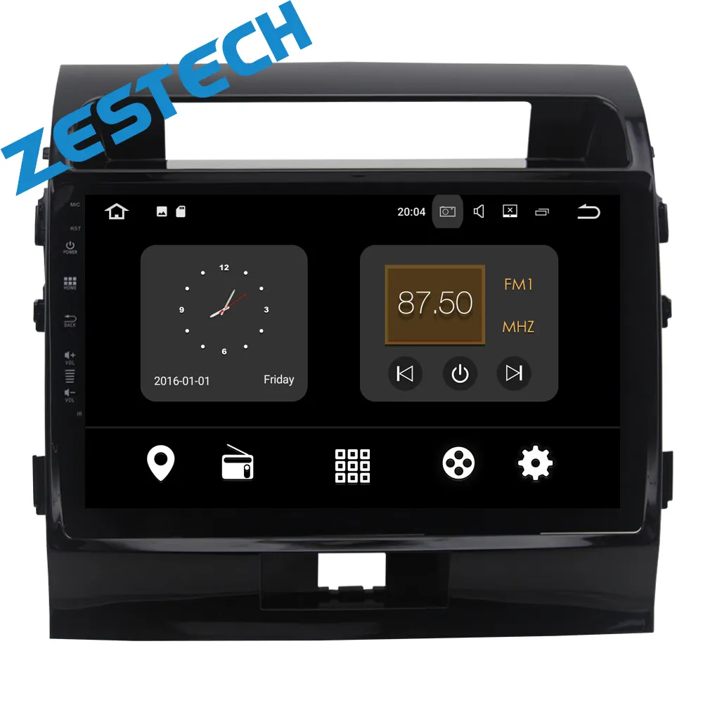 ZESTECH HD 1024X600 android 10.0 for toyota land cruiser android car dvd GPS Navigation Radio BT Stereo WIFI 3G