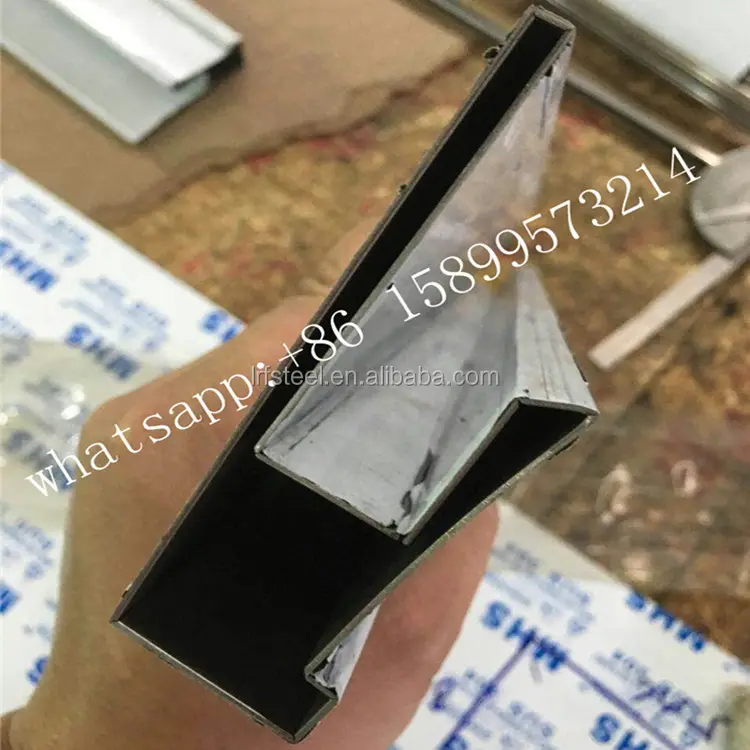 Foshan metal fabrication stainless steel profile for door window frame