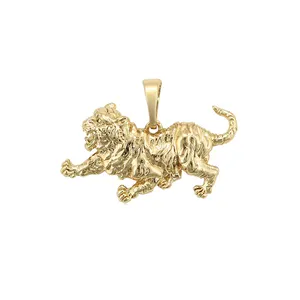 34289 xuping fashion jewelry party Chinese zodiac tiger 14K gold punk women's pendants for necklace