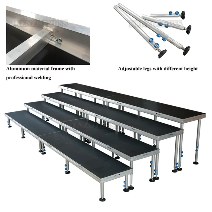 Aluminium Faltbare Tribüne Riser Stage Choral Schreibtisch zu verkaufen