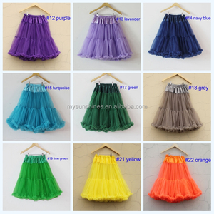 Plus Size <strong>Chiffon</strong> Teen Fluffy Adult Tutu Pettiskirt Turquoise Long Tulle <strong>Skirt</strong> Women - Product Image 5