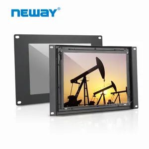 9.7 inch metalen behuizing 1024x768 ingebed TFT rackmount lcd monitor