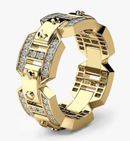 Bague punk tendance, prix d'usine, argent 925, bague pour homme, cadeau de Noël