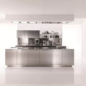 Vermonhouzz 모듈 맞춤형 레스토랑 알루미늄 주방 캐비닛 유리 제조 - Product Image 5