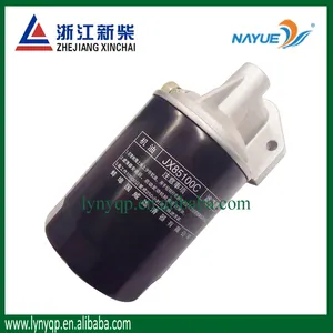 Zhejiang xinchang xinchai bagian-bagian mesin diesel JX85100C filter oli perakitan untuk forklift