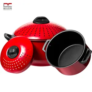 <span class=keywords><strong>Offerta</strong></span> di fabbrica direttamente Per La Sicurezza Alimentare Grade Non-Stick rivestimento In Acciaio Al Carbonio Sforzare coperchio In Metallo 4Pcs Pasta Pot <span class=keywords><strong>Set</strong></span> - Product Image 1