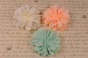 2,75 "Vieira colmena bailarina gasa del pétalo flores bebé vendas <span class=keywords><strong>de</strong></span> La Flor infantil tocado Reina del bebé - Product Image 2