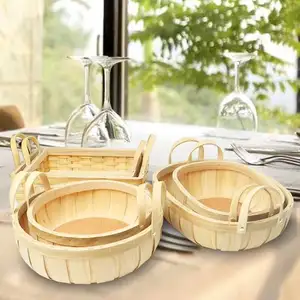 New-fashion Folding Wooden Basket