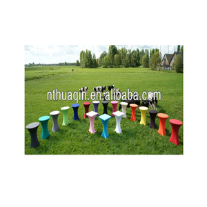Housse de <span class=keywords><strong>table</strong></span> de bar à cocktails jetable en spandex tissé <span class=keywords><strong>extensible</strong></span> pour tables pliantes – Offre Spéciale - Product Image 2