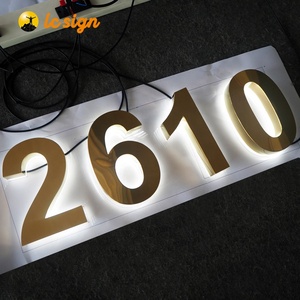 Nuovo design ha condotto la targa moderna della porta principale del numero civico per il segno del numero della porta di casa - Product Image 4