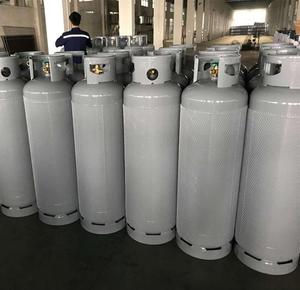 Cilindro de Gas glp con válvula de acero, almacenamiento de Gas Industrial de 45kg, Tal-<span class=keywords><strong>lpg</strong></span>-45kg de los clientes de acero HP325, DOT-4BW