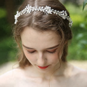Horquillas de cristal hechas a mano, diseño Original, accesorios de joyería <span class=keywords><strong>para</strong></span> el cabello de boda, tocado nupcial de Metal - Product Image 5