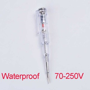 Induzida à prova d' água Pen Tester Elétrica Chave De Fenda luz Sonda <span class=keywords><strong>Detector</strong></span> Testador de Voltagem <span class=keywords><strong>AC</strong></span>/DC 70-Caneta de Teste 250V lápis - Product Image 6
