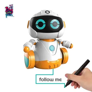 茎机器人玩具儿童智能绘图感应直线机器人绘图教育机器人