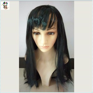 <span class=keywords><strong>Peluca</strong></span> <span class=keywords><strong>de</strong></span> cabello negro y <span class=keywords><strong>azul</strong></span> para mujer adulta, disfraz <span class=keywords><strong>de</strong></span> Diva, fiesta <span class=keywords><strong>de</strong></span> <span class=keywords><strong>Halloween</strong></span>, barata, HPC-0074 - Product Image 2