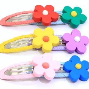 Fashion Gadis Permen Warna Jepit Rambut Resin Macaroon Bunga Rambut Klip Untuk Gadis Wanita Jepit BB Klip Rambut Aksesoris - Product Image 1
