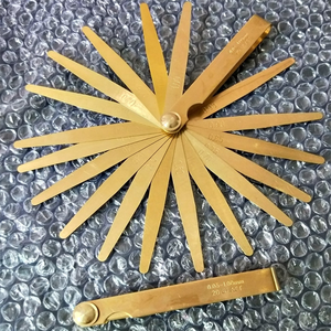 Espessura <span class=keywords><strong>Gap</strong></span> Medição Precisão Latão Feeler <span class=keywords><strong>Gauge</strong></span> 13 lâminas/set Faixa de medição 0,05 a 1,00mm - Product Image 2