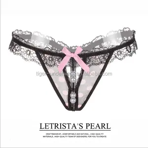 Doce e bonito sexy corda g panty meninas vestindo