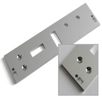 Panneau/plaque de commande en aluminium anodisé noir CNC, découpe Laser de haute précision, poinçonnage de soie
