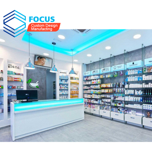 Présentoir de <span class=keywords><strong>pharmacie</strong></span> en verre trempé Muebles <span class=keywords><strong>Para</strong></span> Tiendas Vitrine en bois Design de meubles de magasin médical - Product Image 2
