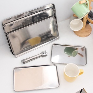 Bandejas <span class=keywords><strong>de</strong></span> acero inoxidable 304 para <span class=keywords><strong>horno</strong></span>, utensilios <span class=keywords><strong>de</strong></span> cocina para hornear - Product Image 5