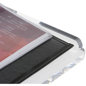 Mạnh mẽ Bạc rõ ràng Acrylic Bục Giảng Nhà thờ cho sàn với nhôm cực và cơ sở - Product Image 5