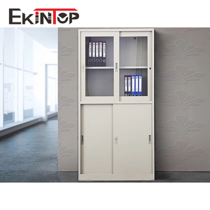 Ekintop Taille <span class=keywords><strong>standard</strong></span> Poids de l'acrylique miroir Classeur de papeterie Armoire en acier