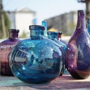 New Style Handblown <strong>Bubble</strong> Cheap Glass <strong>Vase</strong> for Home Decoration/Tabletop Frosted Cylinder Glass <strong>Vase</strong> Handicraft - Product Image 3