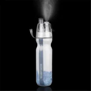 2019 מוצרים חדשים קר בידוד קרח ריסוס ערפל ספורט פלסטיק מים בקבוק ידידותי לסביבה