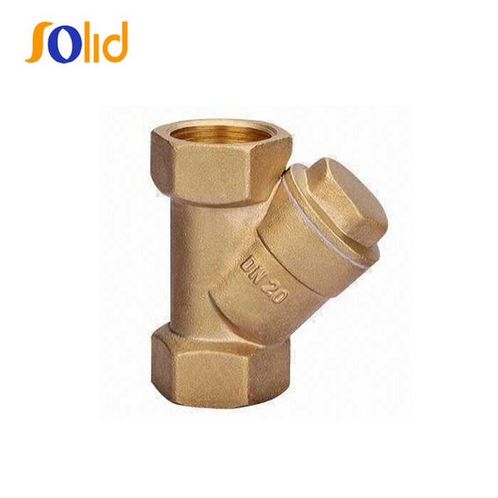 Factory Prices 1/2''-4'' Filter Valve Brass Y Type Strainer With Brass Body