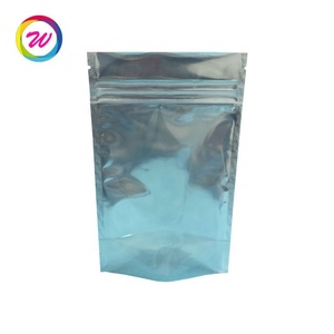 Tas penghalang hitam ukuran kustom Ziplock <span class=keywords><strong>Mylar</strong></span> Glossy dengan depan bening - Product Image 2
