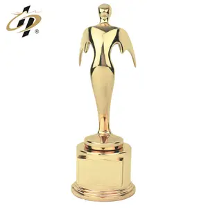 Wholesale zinc alloy high quality gold plated award metal trophy